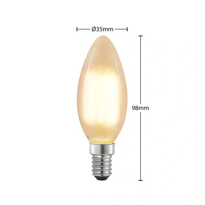 Image of Arcchio E14 candle LED bulb, 4 W, matt, 2,700 K, dimmable