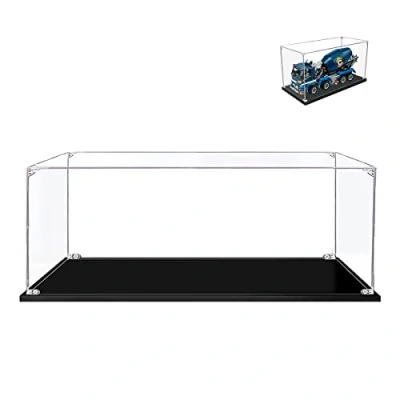 Image of Hosdiy Acrylic Display Case for Lego Concrete Mixer Truck 42112 Showcase (Only Case)