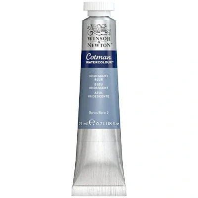 Image of Winsor &amp; Newton Watercolour Paint, Iridescent Blue, 8ML Tube