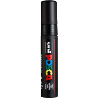 Image of Uni Ball Posca Extra Broad Chisel Marker Black PC17K