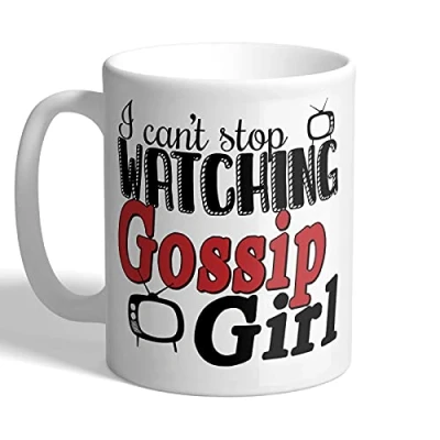 Image of I Love Mugs Can&#039;t Stop Watching Gossip Girl Mug, Ceramic, 11fl.oz.