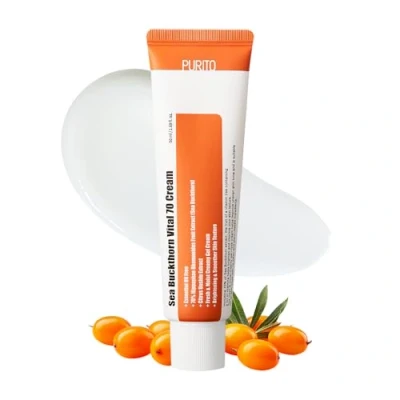Image of [ESSENTIAL OIL FREE]PURITO Sea Buckthorn Vital 70 Cream 50ml / 1.7 fl.oz
