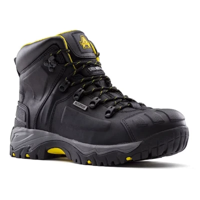 Image of Amblers Safety: Black AS803 Waterproof Wide Fit Safety Boot 10
