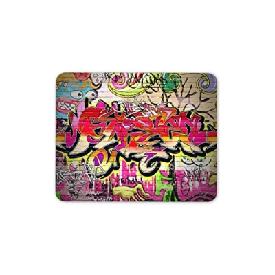 Image of Destination Vinyl Ltd Funky Graffiti Wall Mouse Mat Pad Kids Teenager Cool Fun Gift Computer #8692