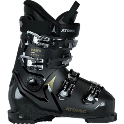 Image of ATOMIC Women&#039;s HAWX Magna 75 W Ski Boots, Size 23/23.5, Black Gold, 4 UK, AE502710023X