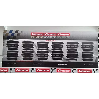 Image of Carrera 20020578 Curves 4/15 (12) Slot Car Accessory
