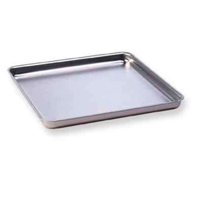 Image of VITCAS Pizza Oven Square Pan 10&quot; Premium Quality Stainless Steel Ideal for Baking Serving Roasting, Non Toxic &amp; Healthy, Durable Dishwasher Safe