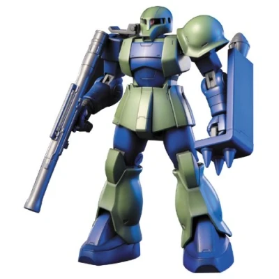 Image of BANDAI SPIRITS BAN143417#64 Zaku I Mobile Suit Gundam Gunpla Model Building Kit, Multicolor, S