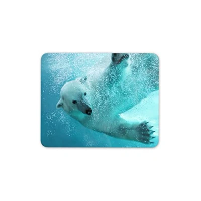 Image of Underwater Polar Bear Mouse Mat Pad Animal Mum Sister Gift PC Computer #8242