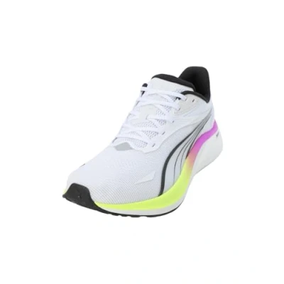 Image of Puma Electrify Nitro Road running shoes, Men&#039;s, Size: 10, white pure magenta yellow alert Textile/synthetics