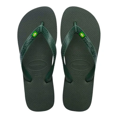 Image of Havaianas Top Brasil, Comfortable, Durable and Lightweight Flip Flops, with Non Slip Sole, Brazilian Flag on the Straps, Adults Unisex