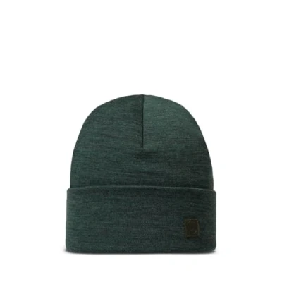 Image of BUFF Merino Heavyweight Beanie Hat Man Woman Adult, Multifunctional Scarf, 100% Wool, Trekking, Outdoor, Sustainable, Thick, One Size, Green