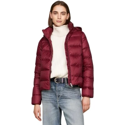 Image of Tommy Hilfiger LW DOWN CASUAL JACKET WW0WW43581 Purple (Deep Rouge) XL