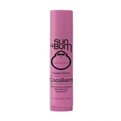Image of Sun Bum Coco Balm Lip Balm, Hydrating and Silicone Free Formula, Made with Aloe Vera Coconut Oil, Groove Cherry, 4.25g