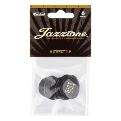Image of Jim Dunlop 477P204 Jazztone Round Tip Player Pack (Pack of 6)