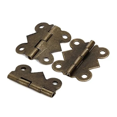 Image of WINOMO 20 Packs Cabinet Drawer Door Metal Hinge for Wooden Jewelry Box