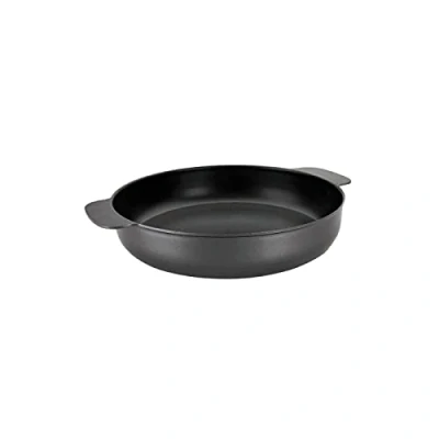 Image of IBILI 405324 &quot;Indubasic Round Dish, Black, 24 cm