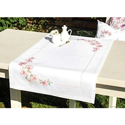 Image of Luca S Table Runner Cross Stitch Kit, Cotton, Multicoloured, 46x76cm