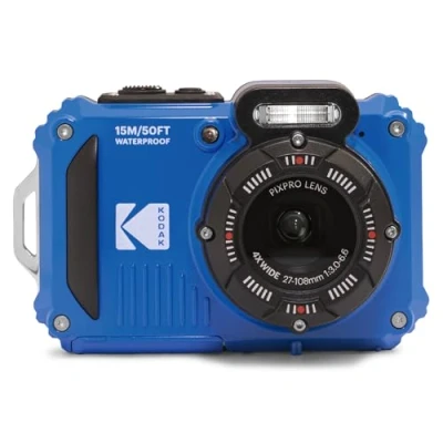 Image of KODAK Pixpro WPZ2 Compact Digital Camera 16M Pixels, Waterproof to 15m, Shockproof, Video 720p, LCD Screen 2.7 Li ion Battery, Blue