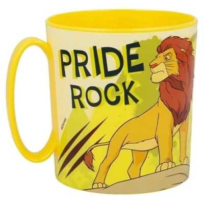Image of Gold1 Kids Character Licence Mug 350ML Drinking Re Usable Plastic Cup Microwave Safe (Lion King)