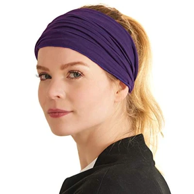 Image of CHARM Purple Bandana Headbands for Men and Women Head Bands Runners Fitness Sports M