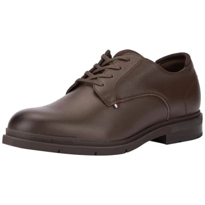 Image of Tommy Hilfiger Men Flexible Mix LTH Shoe (FM0FM05164) Derby Shoes, Brown (Cocoa), 6.5