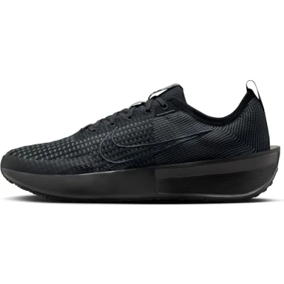 Image of Nike Performance Interact RUN Neutral running shoes, Men&#039;s, Size: 7, Black/anthracite/wolf grey Textile/synthetics