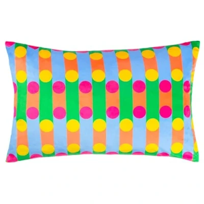 Image of Heya Home Bon Velvet Feather Filled Cushion Multicolour Size 40 cm x 60