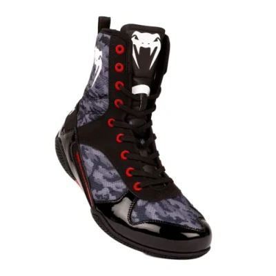 Image of Venum Unisex Adult Elite Boxing Shoes, Dark Camo, 8 Women/6.5 Men