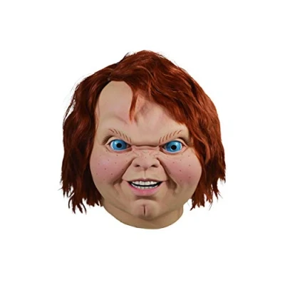 Image of Child&#039;s Play 2 Evil Chucky Adult Full Latex Costume Mask