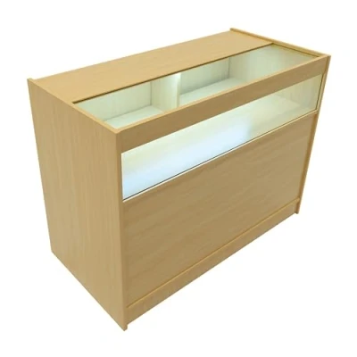 Image of Maple Shop Counter LED Light B 1200mm Lockable Sliding Doors 2