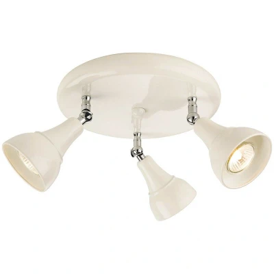 Image of Country 3 Light Spotlight Flush Cream, GU10