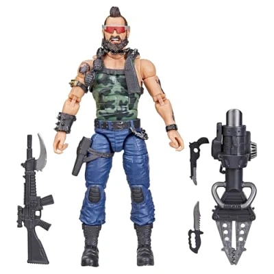 Image of G. I. Joe G.I. Classified Series Dreadnok Ripper, Collectible Action Figure, 102, 6 inch Figures for Boys &amp; Girls, with Accessory Pieces, M, F7471