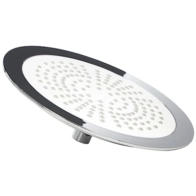 Image of Cornat Style TECBW3403 Shower Head 238 mm Diameter 1 Jet Type with Ball Joint and Anti Limescale Nozzles Chrome Plated/Shower Head/Rain Shower/Built in Head/Shower