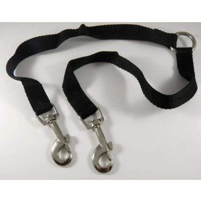 Image of Duplex Double Dog Coupler Twin Lead Two Pet Dogs Walking Leash UK