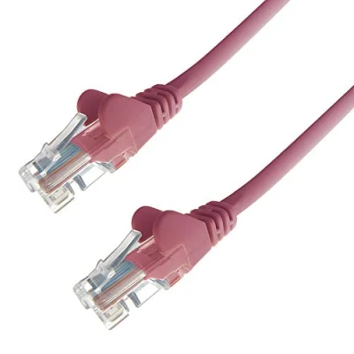 Image of Connekt Gear 10m RJ45 CAT5e UTP Stranded Flush Moulded Network Cable 24AWG Pink
