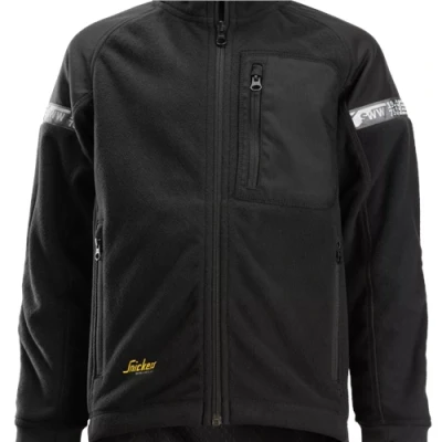 Image of Snickers AllroundWork Junior Windproof Jacket Black/Black 98/104