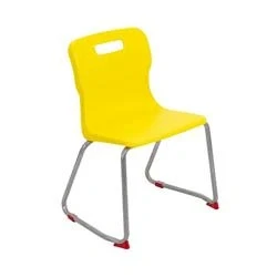 Image of Titan Skid Base Chair Size 4 380mm Seat Height Yellow T24 Y