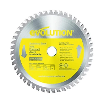Image of Evolution Power Tools S185TCT 48CS, Stainless Steel, 185mm