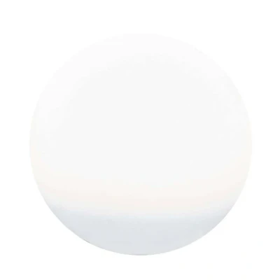 Image of Lindby LED solar lamps Lago, set of 3, globes, ground spike, white