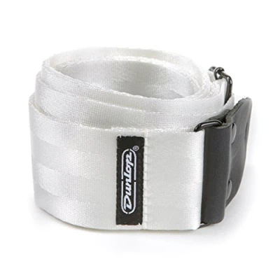 Image of Jim Dunlop DST7001WH Deluxe Seatbelt Strap, White
