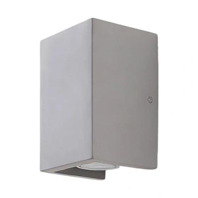 Image of Wall Light &#039;Gerda&#039; dimmable (Modern) in Silver for e.g. Hallway (2 Sources, GU10) from Lindby Lighting, lamp