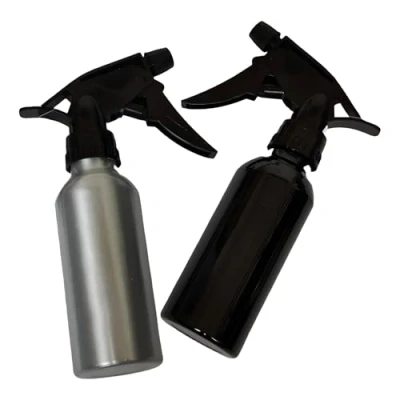 Image of G4GADGET Aluminium Water Sprayer Empty Spray Bottles Pack of 2 200ml Refillable Trigger Mist Bottle for Cleaning, Gardening, Hair Care, DIY, Plants, and Beauty Use Lightweight Assorted