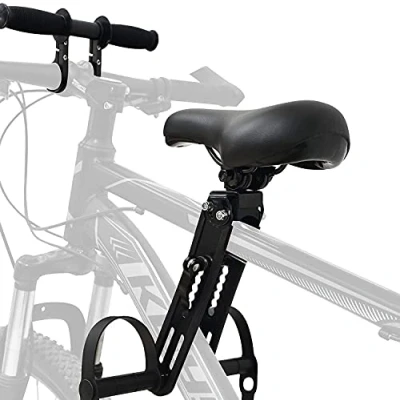 Image of Kids Bike Seat for Mountain Bikes, Detachable Front Mounted Bicycle Seats Children 2 5 Years Old (Seat &amp; Handle)