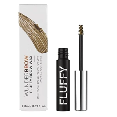 Image of WUNDERBROW Fluffy Brow Wax, Vegan and Cruelty Free Eyebrow Wax with a Waterproof Long Lasting Hold, Enriched Jojoba Argan Oil (Blonde)