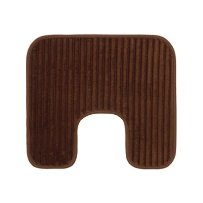 Image of Gözze Non Slip Soft Bath Mat, 100% Polyester, 50 x 45 cm Chocolate
