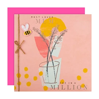 Image of Hallmark Mother&#039;s Day Card for Mum One In a Million Bumblebee Design
