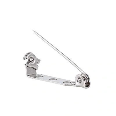 Image of 50Pcs Bar Pins Brooch Lock, Safety Back Catch Rolling DIY (25mm)