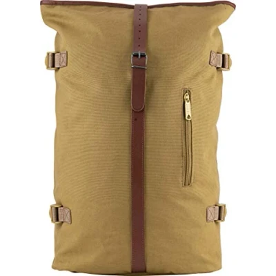 Image of JACK PYKE Heavy Cotton Canvas Fold Top Rucksack Fawn