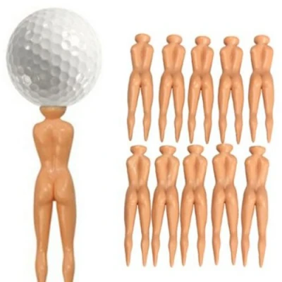 Image of MASIONE Novelty Nude Nuddie Naked Lady Golf Tees 10Pcs Set